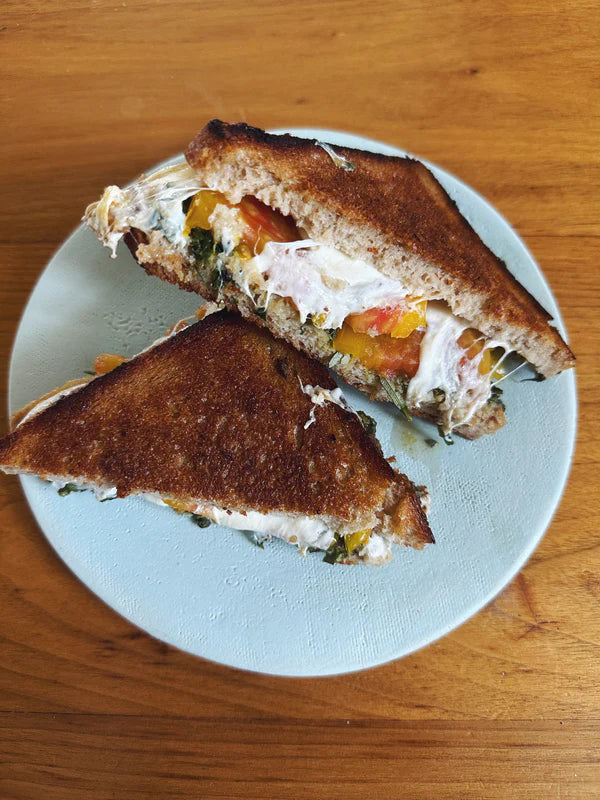 Caprese Grilled Cheese with Rosemary and Anchovies