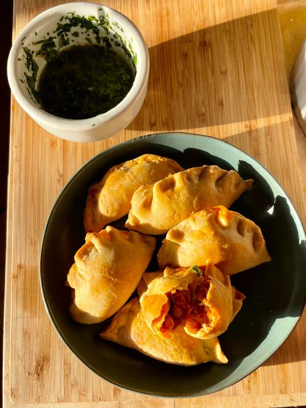 Spanish-style Salmon Saffron Empanadas