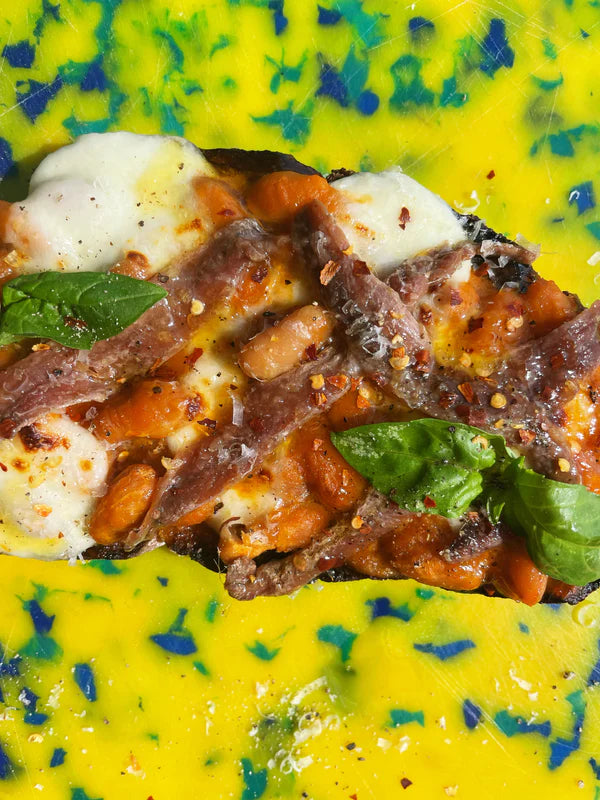 Tomato Alla Vodka + Anchovy Pizza Toast