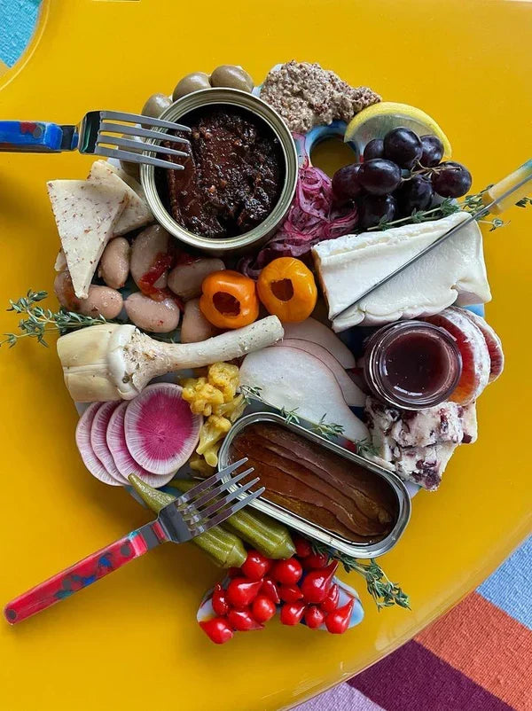 Loaded Tinned Fish Appetizers Board