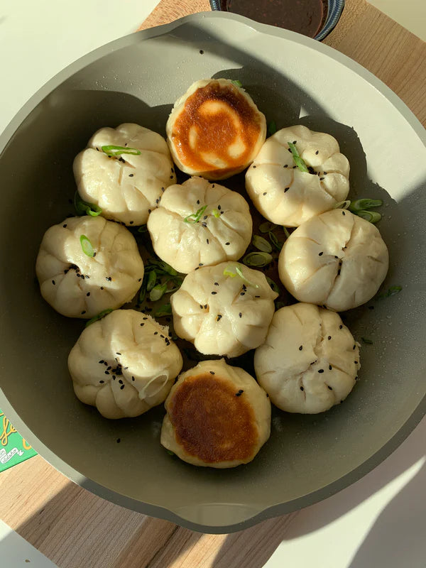 Fish and Pork Pan Fried Buns