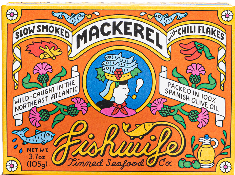 Slow Smoked Mackerel with Chili Flakes