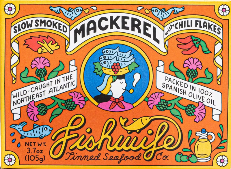 Slow Smoked Mackerel with Chili Flakes
