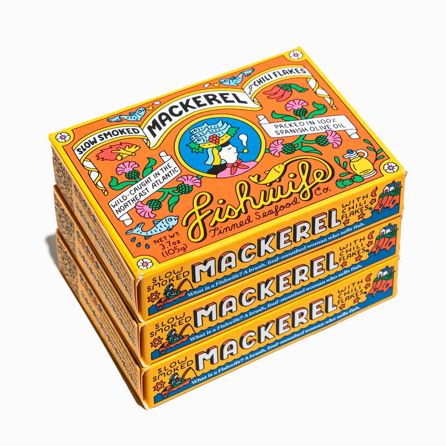 Slow Smoked Mackerel with Chili Flakes (3-Pack) view 1